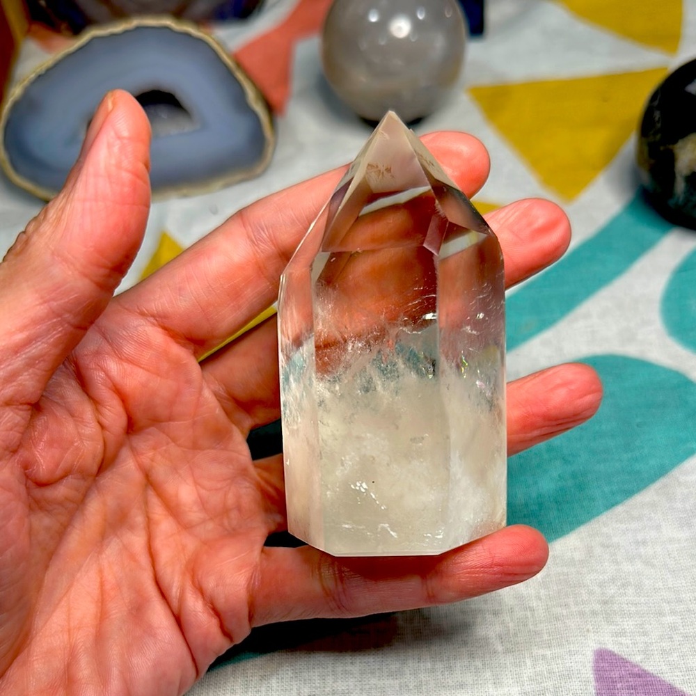 Clear Quartz Crystal Tower